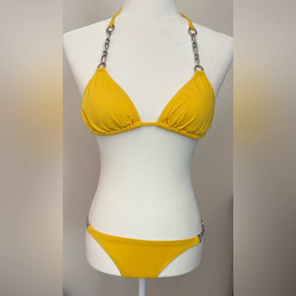 Yellow L Space two piece  Bikini